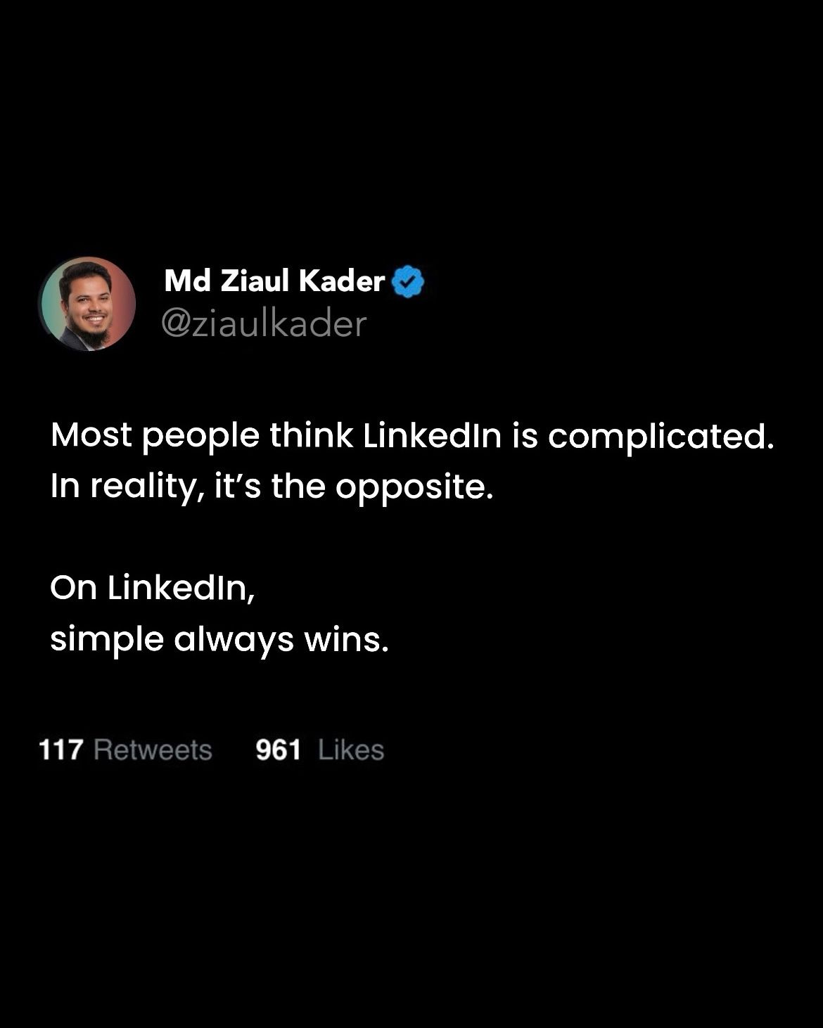 If people can’t explain what you do after visiting your profile, you’re selling dreams — not value.